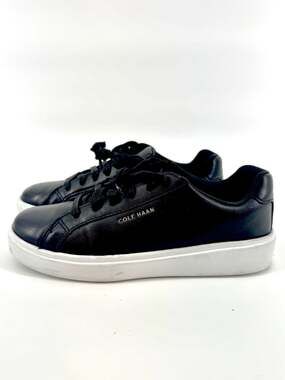 Cole Haan Grand Crosscourt Daily Women's Black Leather Sneaker Size 5.5 B